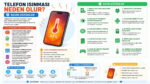 Telefonun neden ısındığını ve çözüm önerilerini anlatan bilgilendirici infografik; 43°C gösteren telefon ve maddeler halinde ipuçları içeriyor