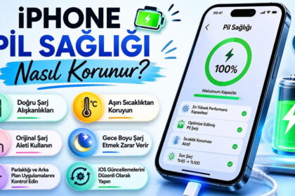 iPhone pil sağlığını koruma ipuçları ve 0 pil sağlığı gösteren telefon ekranı
